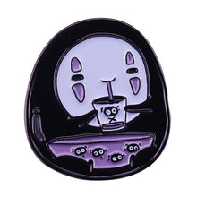 Load image into Gallery viewer, Ghibli No Face Pin Badges
