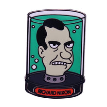 Load image into Gallery viewer, Futurama Richard Nixon Pin Badge
