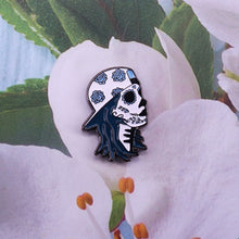 Load image into Gallery viewer, Sugar Skull Girl Pin Badge
