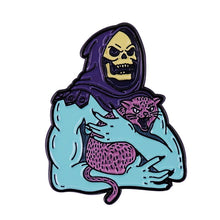 Load image into Gallery viewer, Skeletor and Cat Pin Badges
