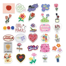 Load image into Gallery viewer, Flower &amp; Funny Stickers Pack (90)
