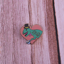 Load image into Gallery viewer, Tea Rex Dino Pin Badge
