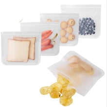 Load image into Gallery viewer, Eco Friendly Silicone Zip-Lock Food Storage Bags
