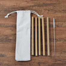 Load image into Gallery viewer, Bamboo Straw and Cutlery Travel Sets
