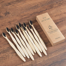 Load image into Gallery viewer, Toothbrush 10 Pack - Eco Friendly Bamboo (Soft Bristle)
