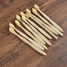 Load image into Gallery viewer, Toothbrush 10 Pack - Eco Friendly Bamboo (Soft Bristle)
