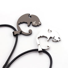 Load image into Gallery viewer, Two Cats 2 Piece Pendant Necklace
