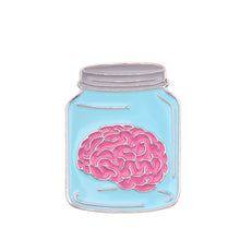 Load image into Gallery viewer, Brain in a Jar Pin Badge
