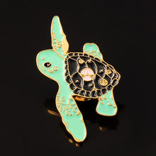 Load image into Gallery viewer, Turtle Pin Badge
